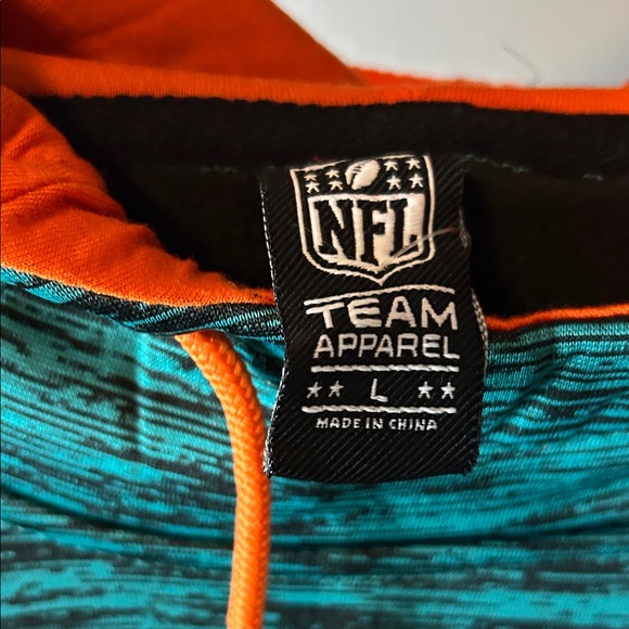 Miami Dolphins Teal and Orange Hoodie - Picture 2 of 4